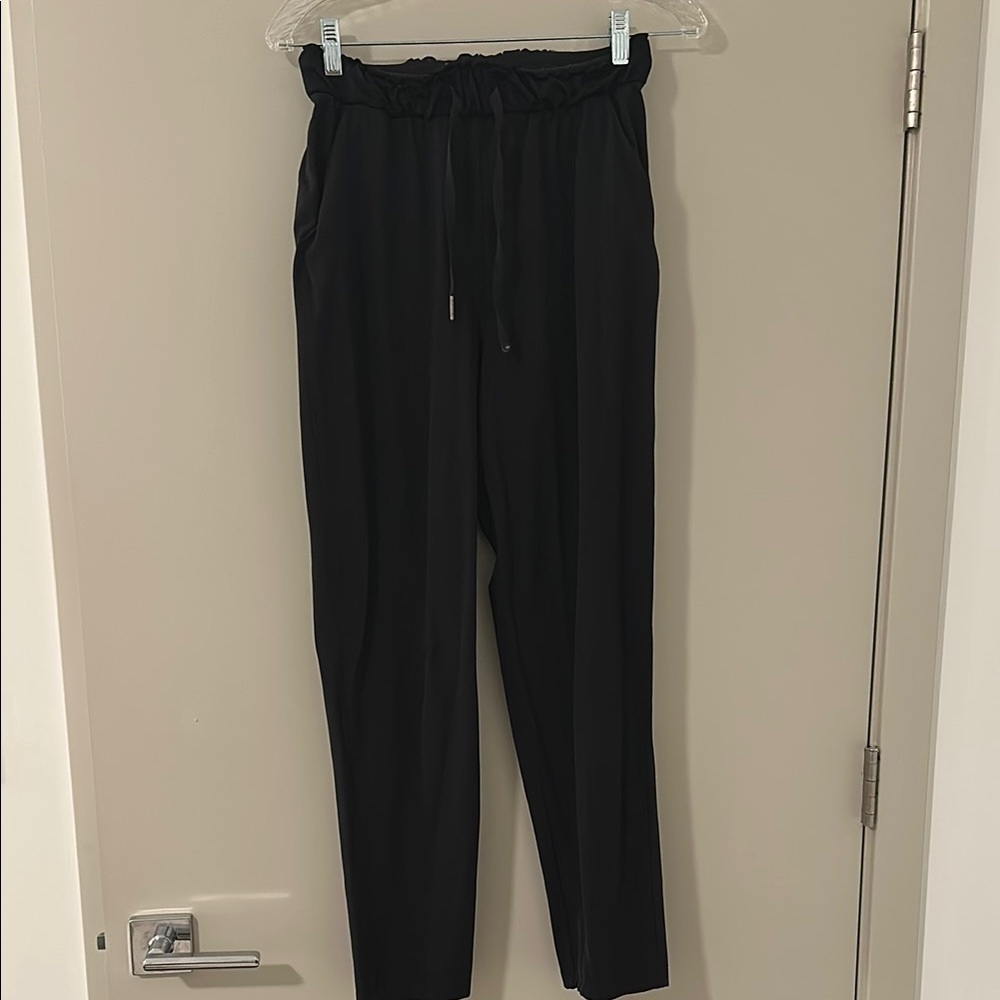 Lululemon Athletica Black Track Pants with Elastic Waistband